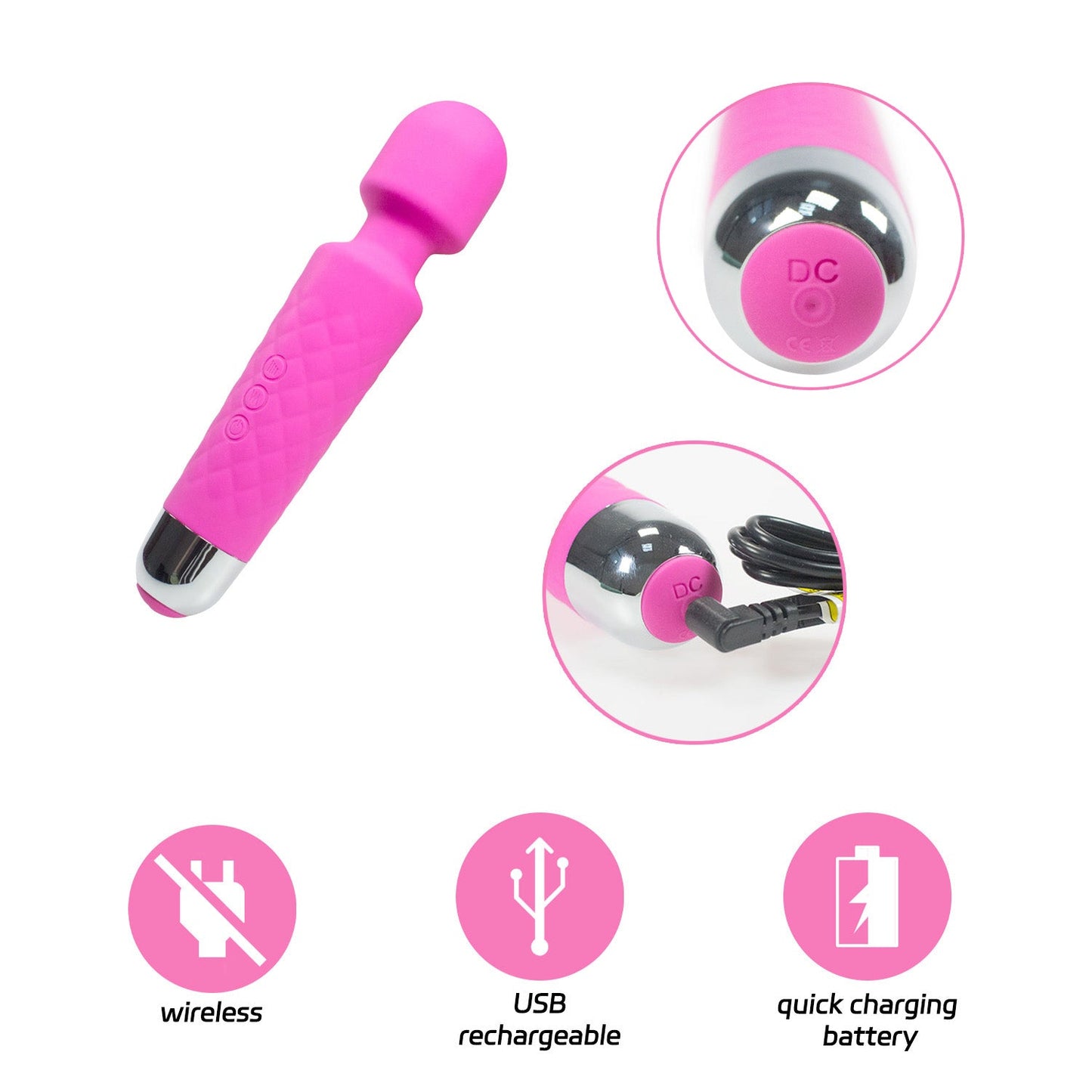 Cordless Wand Vibrator - My Store